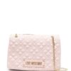 Love Moschino logo-plaque quilted shoulder bag