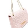 Love Moschino logo-plaque quilted shoulder bag