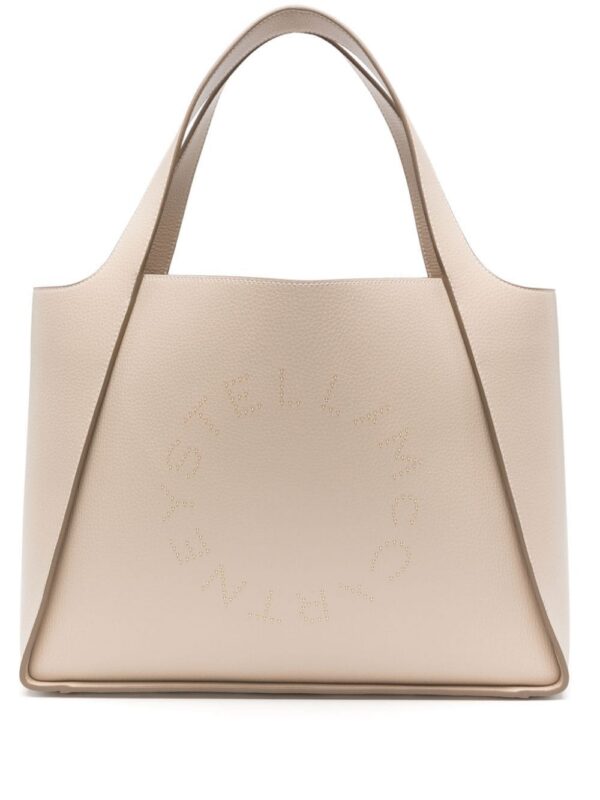 22537325_52534775_1000.jpg Stella McCartney logo-studded faux-leather tote bag