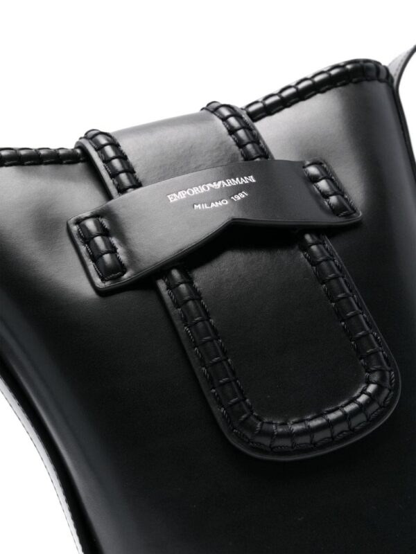 22584136_52610051_1000.jpg Emporio Armani logo-stamp leather bucket bag