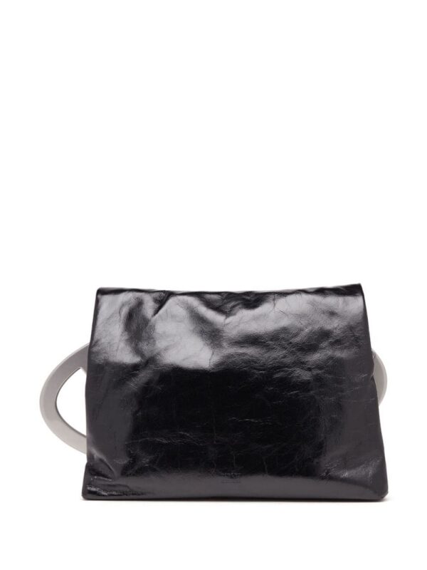 Diesel logo-plaque leather pouch
