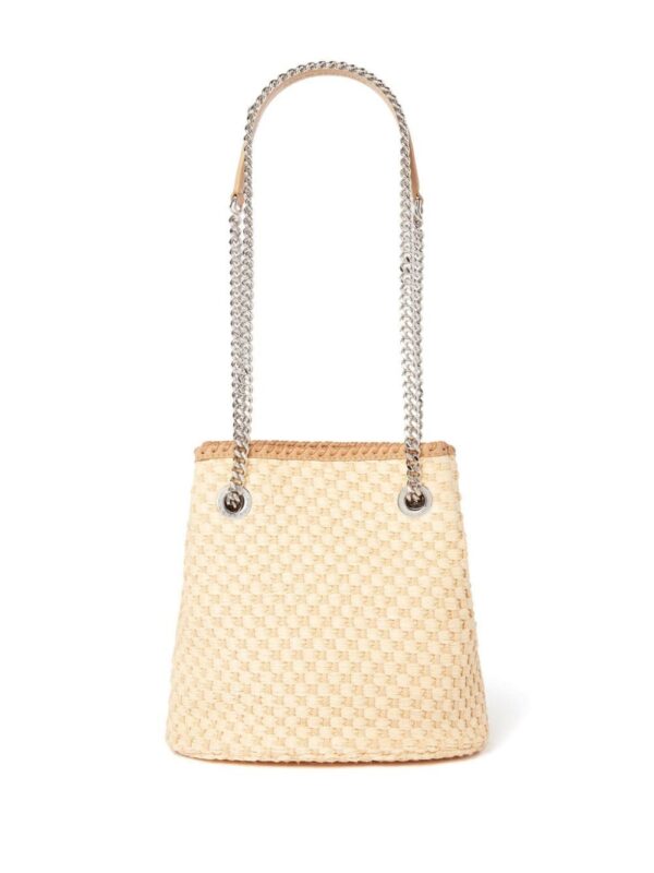Stella McCartney Falabella raffia bucket bag
