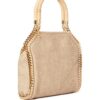 Stella McCartney mini Falabella raffia tote bag