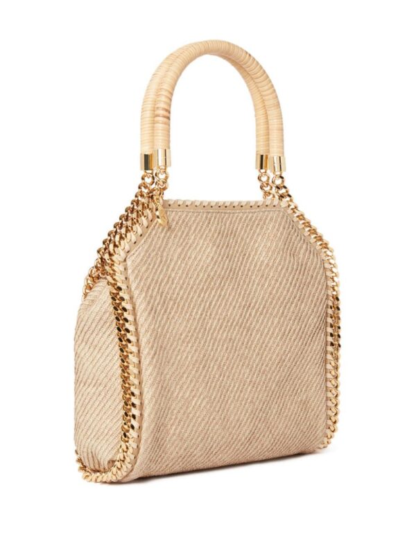 Stella McCartney mini Falabella raffia tote bag