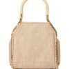 Stella McCartney mini Falabella raffia tote bag