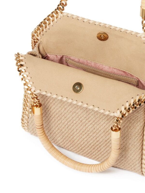 Stella McCartney mini Falabella raffia tote bag