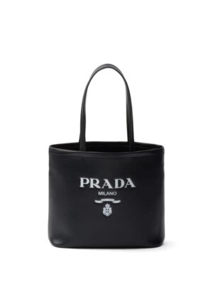 22645409_52613954_1000.jpg Prada small logo-print leather tote bag
