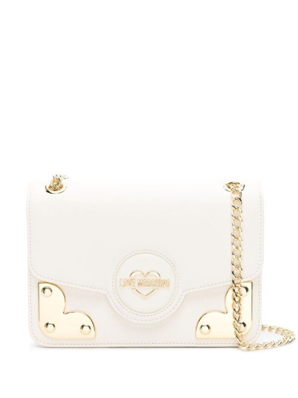 22669128_52791632_1000.jpg Love Moschino logo-lettering foldover top shoulder bag