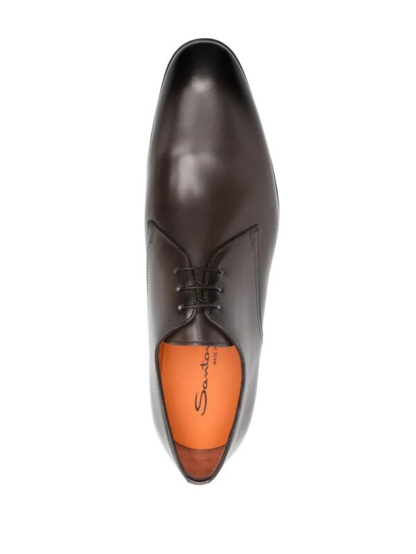 22670577_53131872_1000.jpg Santoni round-toe leather Oxford shoes