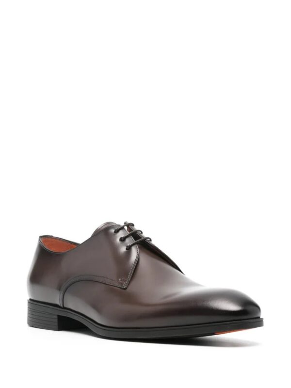 22670577_53131882_1000.jpg Santoni round-toe leather Oxford shoes