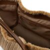 Emporio Armani logo-charm straw tote bag
