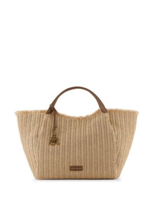 22672385_52737152_1000.jpg Emporio Armani logo-charm straw tote bag