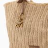 Emporio Armani logo-charm straw tote bag