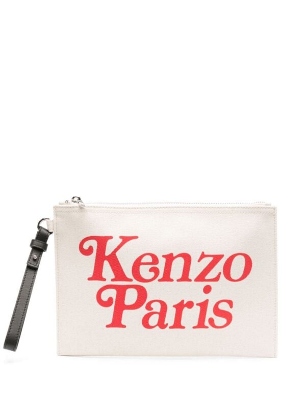 22677975_52719682_1000.jpg Kenzo logo-print cotton clutch bag