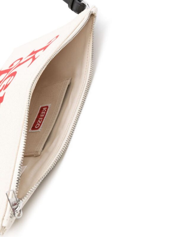 22677975_52719683_1000.jpg Kenzo logo-print cotton clutch bag