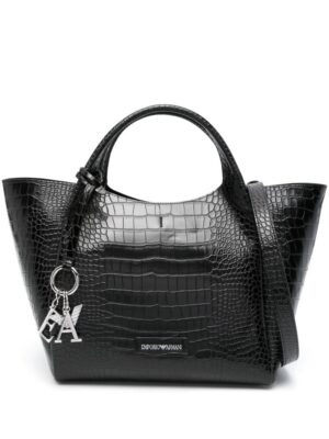 Emporio Armani crocodile-effect tote bag