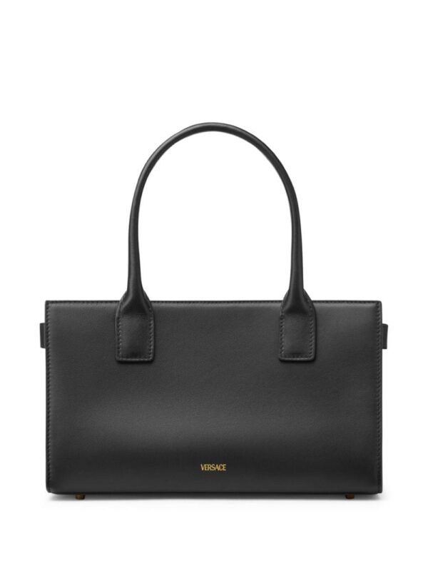 Versace Medusa-plaque leather tote bag