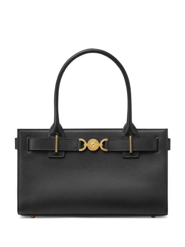 Versace Medusa-plaque leather tote bag