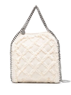 Stella McCartney Falabella frayed-detail tote bag
