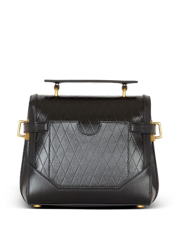 22756210_52765276_1000.jpg Balmain B-Buzz 23 grid-debossed leather tote bag