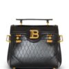 22756210_52765298_1000.jpg Balmain B-Buzz 23 grid-debossed leather tote bag