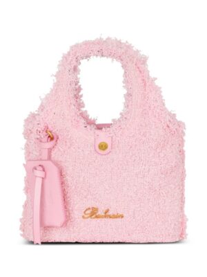 Balmain mini B-Army Grocery tweed bag