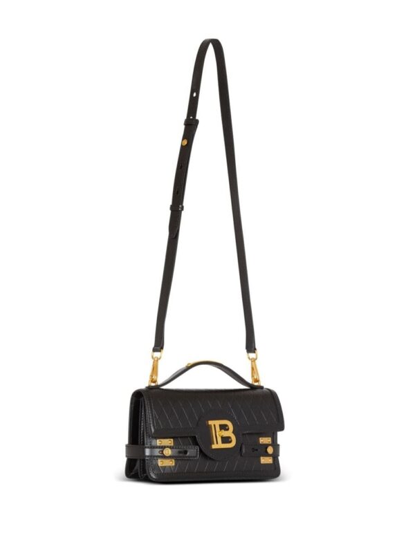 22756246_52765536_1000.jpg Balmain B-Buzz 24 grid-debossed leather tote bag