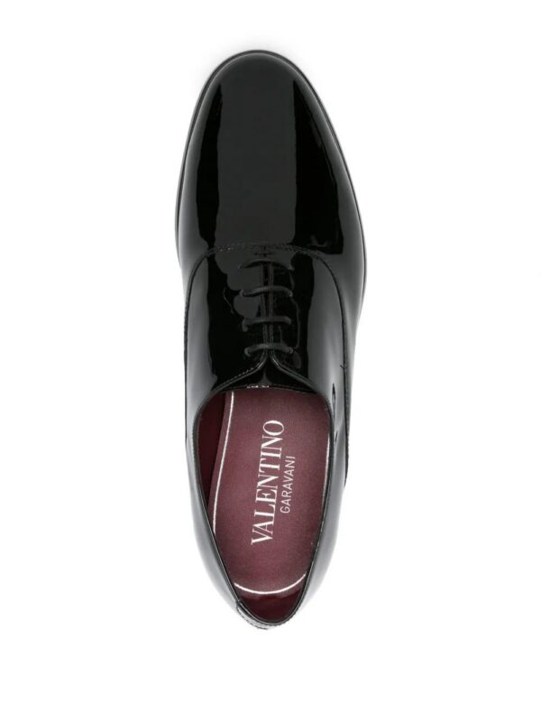 Valentino Garavani  patent-leather Oxford shoes