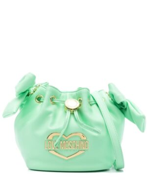 22780825_52854649_1000.jpg Love Moschino logo-plaque bucket bag