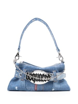 22797248_52874109_1000.jpg DSQUARED2 Gothic logo-plaque denim bag