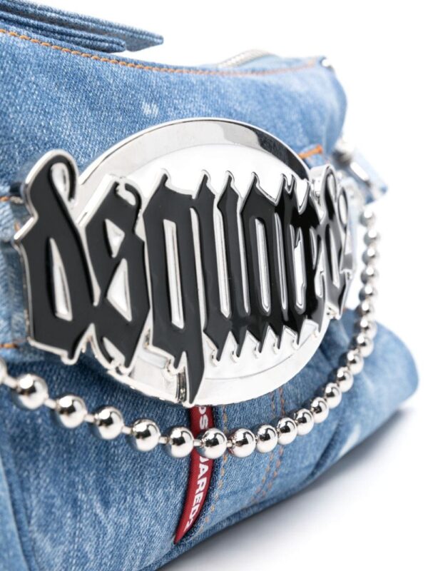22797248_52874138_1000.jpg DSQUARED2 Gothic logo-plaque denim bag