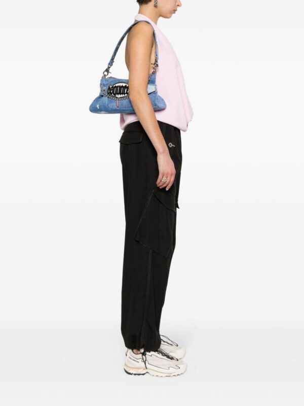 22797248_52874140_1000.jpg DSQUARED2 Gothic logo-plaque denim bag