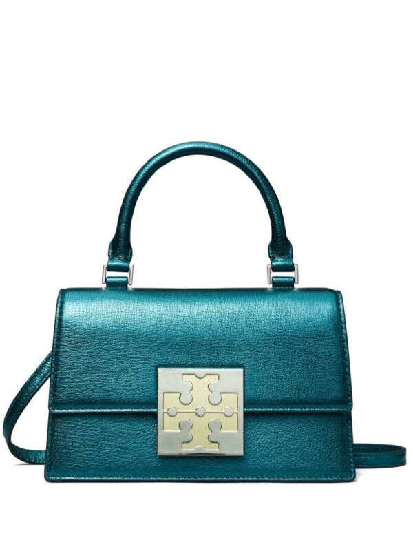 22819710_52791660_1000.jpg Tory Burch mini Bon Bon metallic-finish tote bag