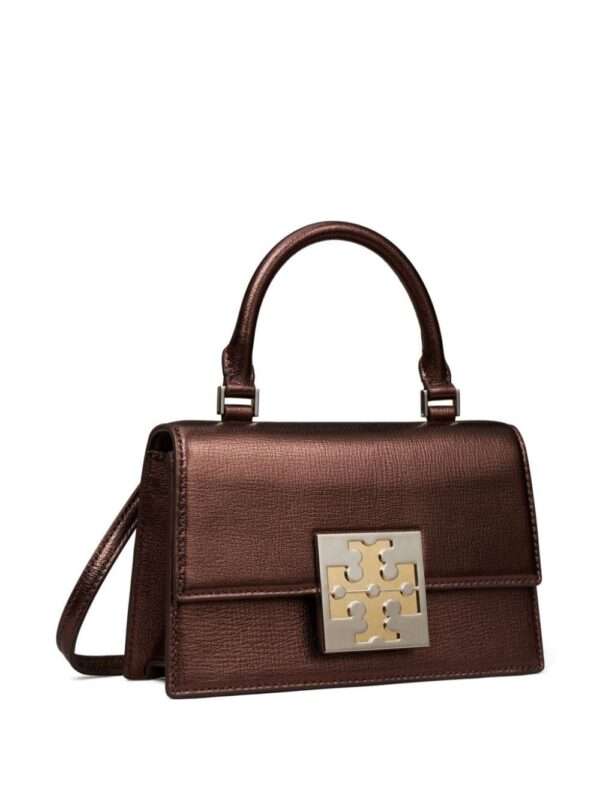 22822415_52791688_1000.jpg Tory Burch mini Bon Bon metallic-finish tote bag