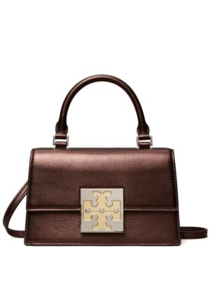 22822415_52791690_1000.jpg Tory Burch mini Bon Bon metallic-finish tote bag
