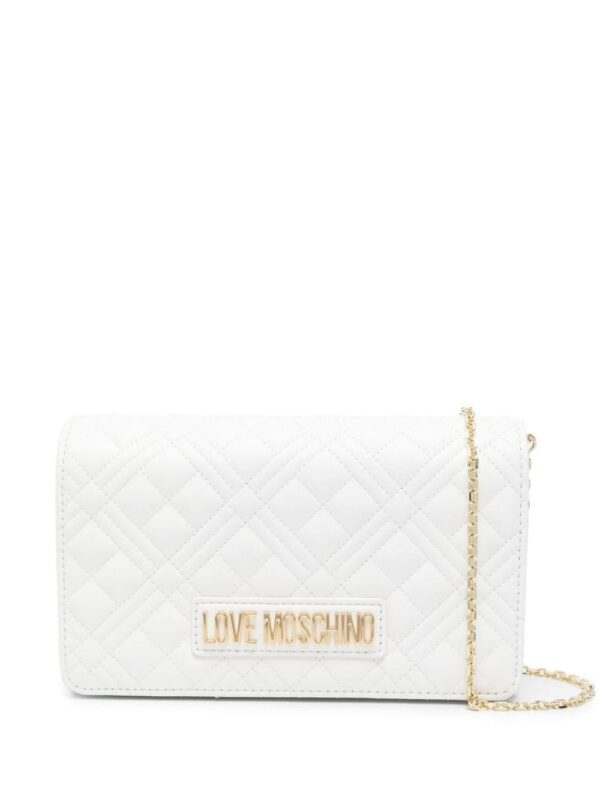 22823495_52892651_1000.jpg Love Moschino logo-lettering quilted bag
