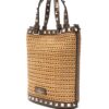 Valentino Garavani mini Rockstud raffia shoulder bag