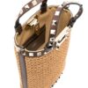Valentino Garavani mini Rockstud raffia shoulder bag