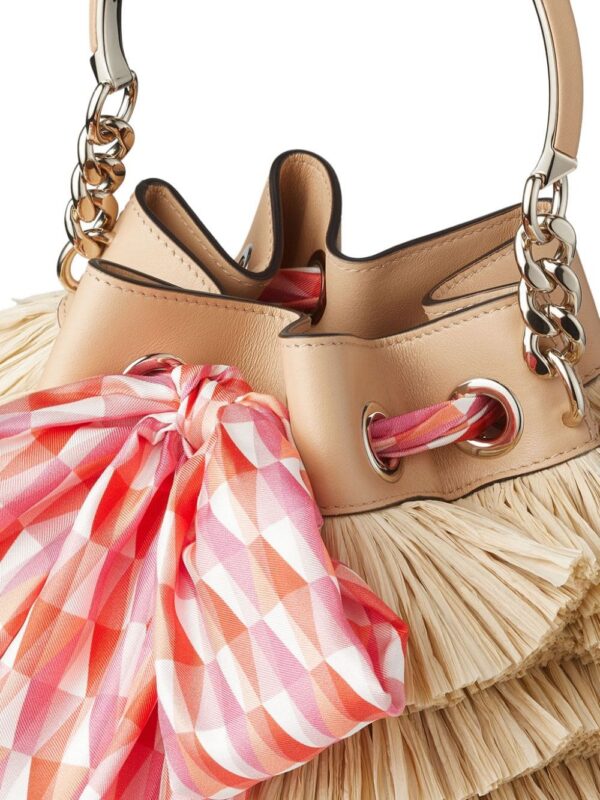 Jimmy Choo Bon Bon fringed bucket bag