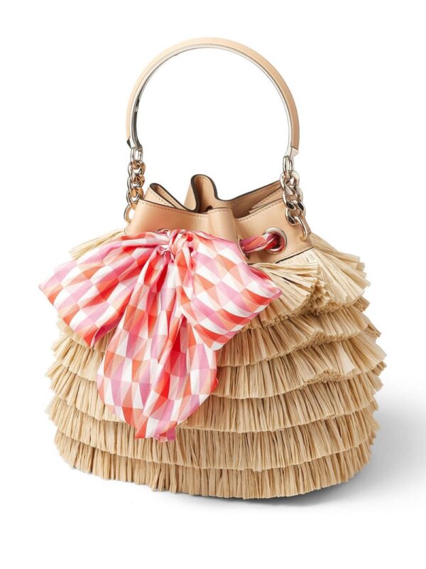 Jimmy Choo Bon Bon fringed bucket bag