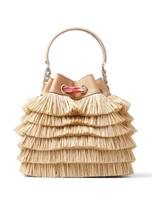 Jimmy Choo Bon Bon fringed bucket bag