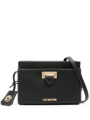 22869698_52978470_1000.jpg Love Moschino logo-lettering pebbled shoulder bag