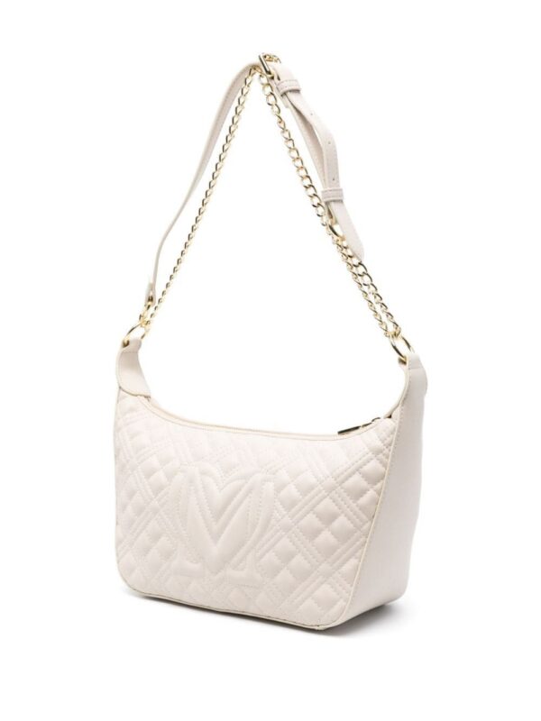 Love Moschino logo-lettering quilted shoulder bag