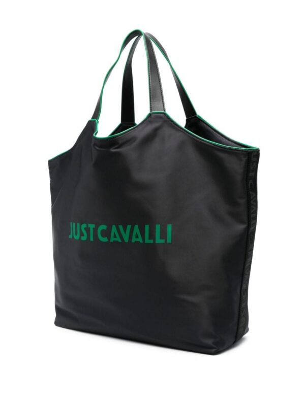 Just Cavalli logo-print tote bag