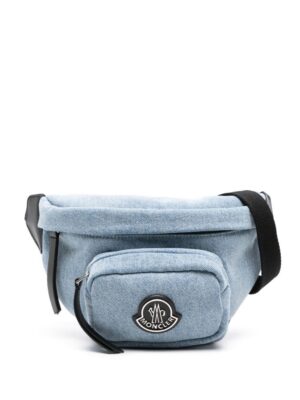 22902706_53011367_1000.jpg Moncler logo-patch denim belt bag