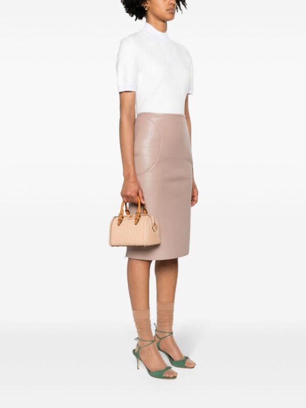 Tory Burch T Monogram patent tote bag
