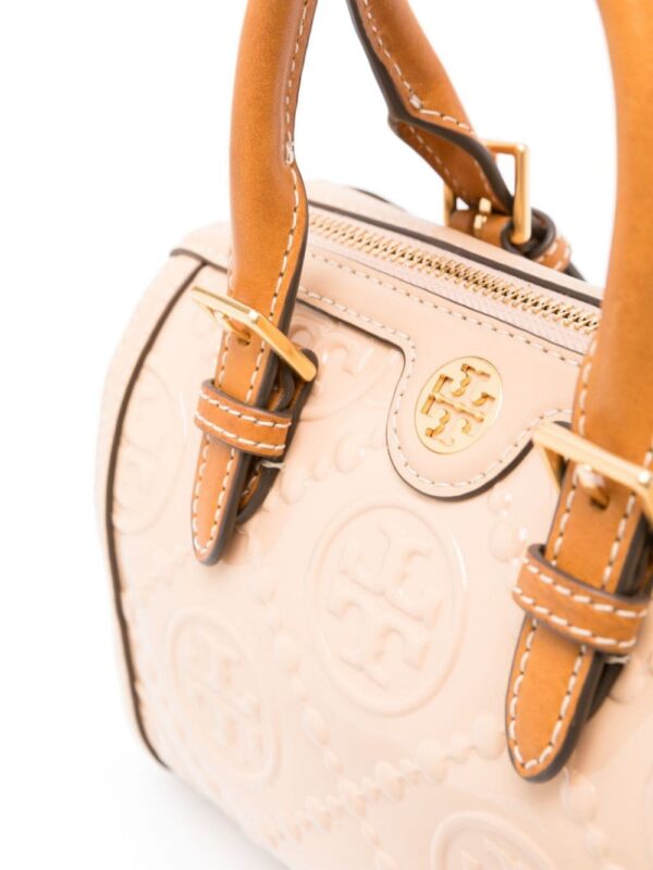Tory Burch T Monogram patent tote bag