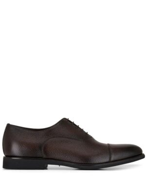 Santoni  grained-leather Oxford shoes