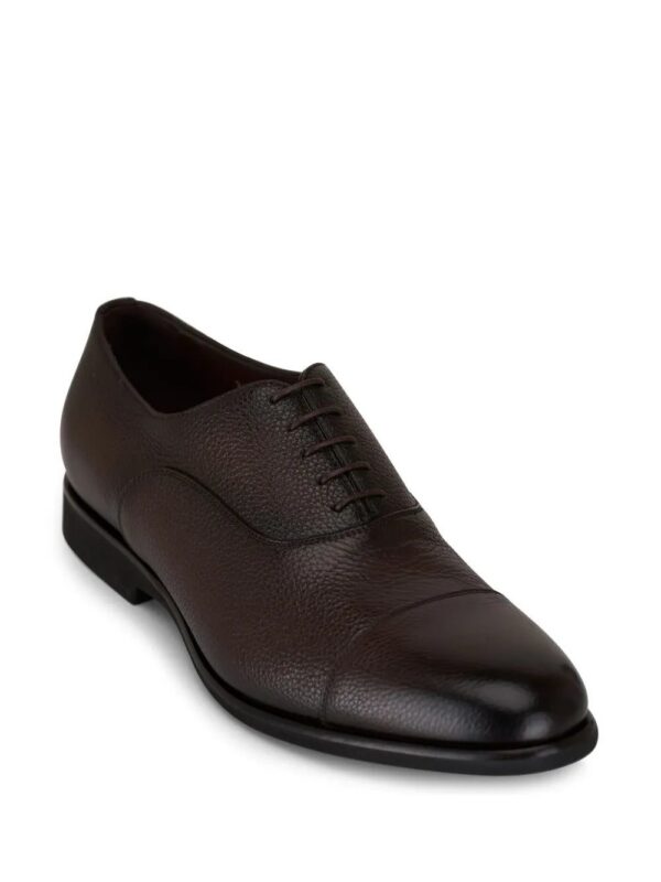 Santoni  grained-leather Oxford shoes
