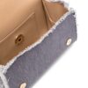 Love Moschino logo-lettering denim shoulder bag